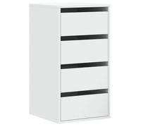 Commode Armoire d'angle - mango - blanc 40x41x76 cm - bois d'ingénierie M141