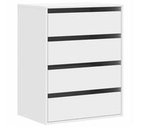 Commode Armoire d'angle - mango - blanc 60x41x76 cm - bois d'ingénierie M167