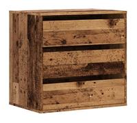 Commode Armoire d'angle - mango - vieux bois 60x41x58 cm - bois d'ingénierie M207