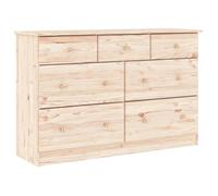 Commode - ASHATA - ALTA - Bois massif de pin - 112x35x73 cm - 7 tiroirs
