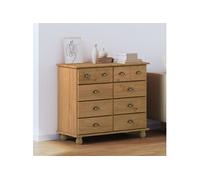 vidaXL Commode avec tiroir Marron 91 x 40 x 79 cm Bois de pin massif