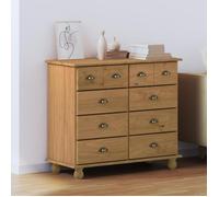 Commode ASKIM Marron miel 91x40x79 cm en pin massif