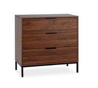Commode Auri 3 tiroirs couleur Noyer