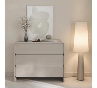 Commode avec 3 tiroirs - LUMMO - 100 cm - cachemire
