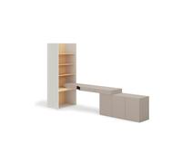 Commode avec bureau et étagère large - MANON