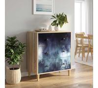 Commode avec tiroir Sonoma Bois d'ingénierie Rangement chambre maison vidaXL vid