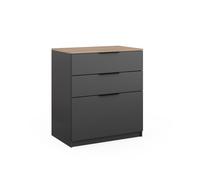 Commode avec tiroirs Betti 50x90cm Anthracite/Sonoma Vicco 40611