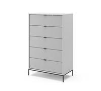 Vicco Commode avec tiroirs Eliza, Gris, 76 x 120 cm