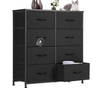 Commode avec tiroirs en tissu, Chest of Drawers avec 8 tiroirs armoire, commode chambre tiroirs armoire,Commode tissu tiroir