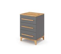 Commode avec tiroirs Malia 53.4x88cm Gris Vitalispa 39969
