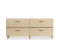 Commode bas avec pieds Relief 123x46,6cm WxHxD 123x46,6x41cm