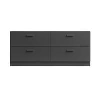 Commode bas avec socle Relief 123x46,6cm WxHxD 123x46,6x41cm