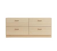 Commode bas avec socle Relief 123x46,6cm WxHxD 123x46,6x41cm