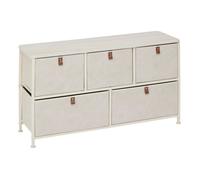 5five – Commode basse Tissa – 5 tiroirs – Beige