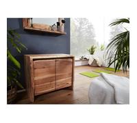 Commode basse - Bois massif d'acacia laqué (Bois naturel) - PURE EDGE 611