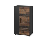 Vicco Commode Berno, Noir/Ancien Style, 50.1x87.3cm