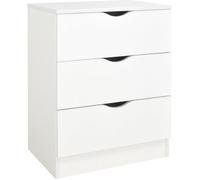 Commode blanche avec les tiroirs Roma