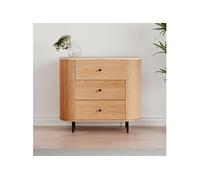 Commode bois à tiroirs effet travertin