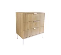 Commode - Box and Beyond - 72 x 40 x 80 cm - Bois - 3 Tiroirs - Style Scandinave et Naturel