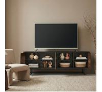 Commode Boxholm 160 x 30 x 57 cm noir effet noyer