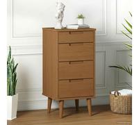 Commode Buffet Armoire Rangement Salon Maison Blanc Bois de Pin Massif vidaXL