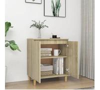 Commode/Buffet contemporain, avec pieds en bois chêne sonoma, Bois d'ingénierie LL0000095117