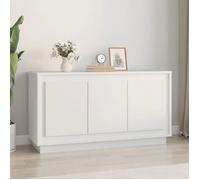 Commode/Buffet contemporain, blanc 102x35x55 cm, b Buffet blanc 102x35x55 cm - bois d'ingénierie 16384