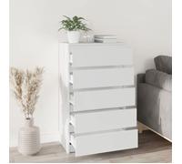 Commode/Buffet contemporain, Blanc 60x36x103 cm, Bois d'ingénierie LL0000171505