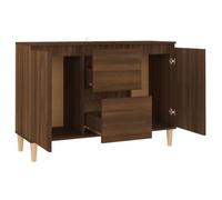 Commode/Buffet contemporain, Chêne marron 101x35x70 cm, Bois d'ingénierie LL0000133527