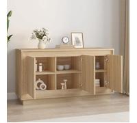 Commode/Buffet contemporain, chêne sonoma, 102x35x55 cm, bois d'ingénierie LL0000206729