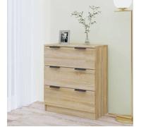 Commode/Buffet contemporain, chêne sonoma, 60x30x70 cm, Bois d'ingénierie LL0000142248