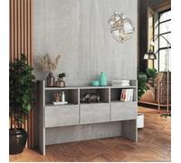 Commode/Buffet contemporain, Gris béton, 105x30x70 cm, Bois d’ingénierie LL0000102285