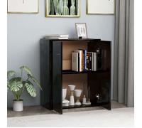 Commode/Buffet contemporain, noir 60x30x75 cm, bois d'ingénierie LL0000045364