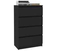 Commode/Buffet contemporain, Noir 60x35x98,5 cm, Bois d'ingénierie LL0000013834