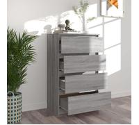 Commode/Buffet contemporain, Sonoma gris, 60x35x98,5 cm, Bois d'ingénierie LL0000134075