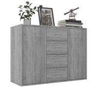 Commode/Buffet contemporain, Sonoma gris, 88x30x65 cm, Bois d'ingénierie LL0000150995