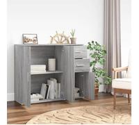 Commode/Buffet contemporain, Sonoma gris, 91x29,5x75 cm, Bois d'ingénierie LL0000191940
