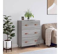 vidaXL Commode 827826 – Buffet 4 tiroirs avec pieds, meuble de rangement séjour/bureau/chambre