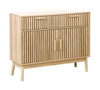 Commode Buffet Scandinave avec Tiroirs Compartiment de Rangement avec Portes Boi