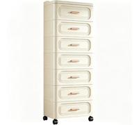 Commode Chambre À Coucher Tiroirs Multicouches de Meuble de Rangement Armoire de Rangement À Roulettes Casier Table de Chevet Armoire pour Chambre D'enfant, Placard, Couloir, Salon 42*30*125cm