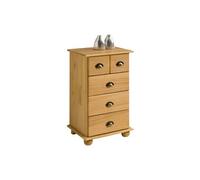 Commode apothicaire chiffonnier 4 tiroirs pin massif
