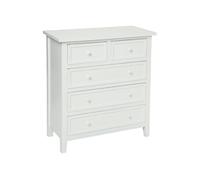 Commode Charme 5 tiroirs blanc Atmosphera
