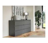 Commode - CHELSEA - 6 tiroirs - Anthracite - 154 x 42,2 x 79,9 cm Anthracite G