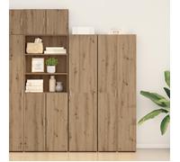 vidaXL Armoire haute Chêne artisanal 2 pcs 45 x 42,5 x 185 cm, rangement spacieux, moderne