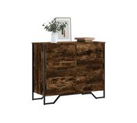 Commode chêne fumé 91x35,5x74,5 cm bois d ingénierie