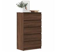 Commode Chêne marron 60x36x103 cm Bois d'ingénierie