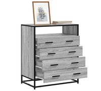 Commode chêne sonoma 70x41x83,5 cm bois d'ingénierie coffre commode vidaXL