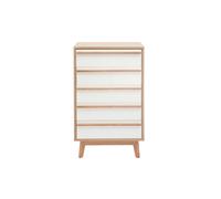 Commode chiffonnier - semainier scandinave 5 tiroirs L60 cm HELIA