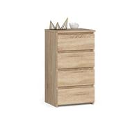 Commode CL4 Chêne Sonoma 40 cm 4 tiroirs façade Chêne Sonoma 40x35x74 cm