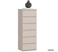 Commode CL6 Cachemire 40 cm 6 tiroirs 40x35x109 cm